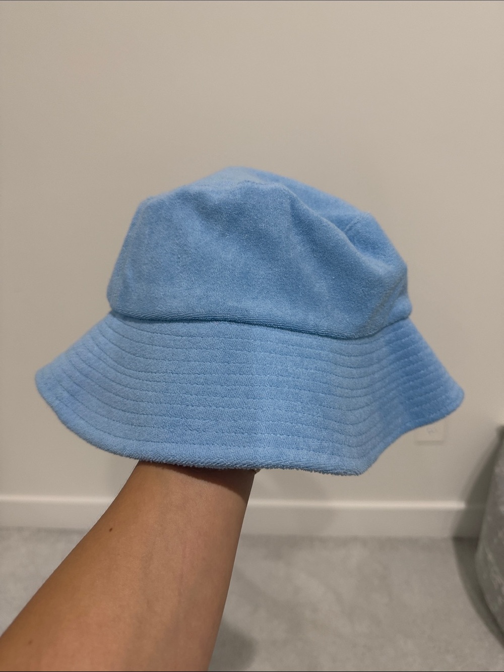 Classic Light Blue Bucket Hat - Women's Soft Fabric